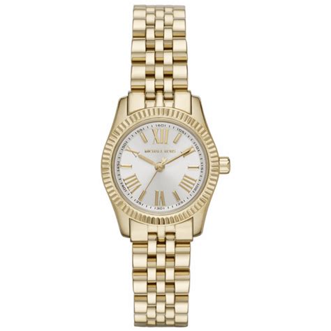 michael kors petite lexington gold-tone watch|michael kors pave watch.